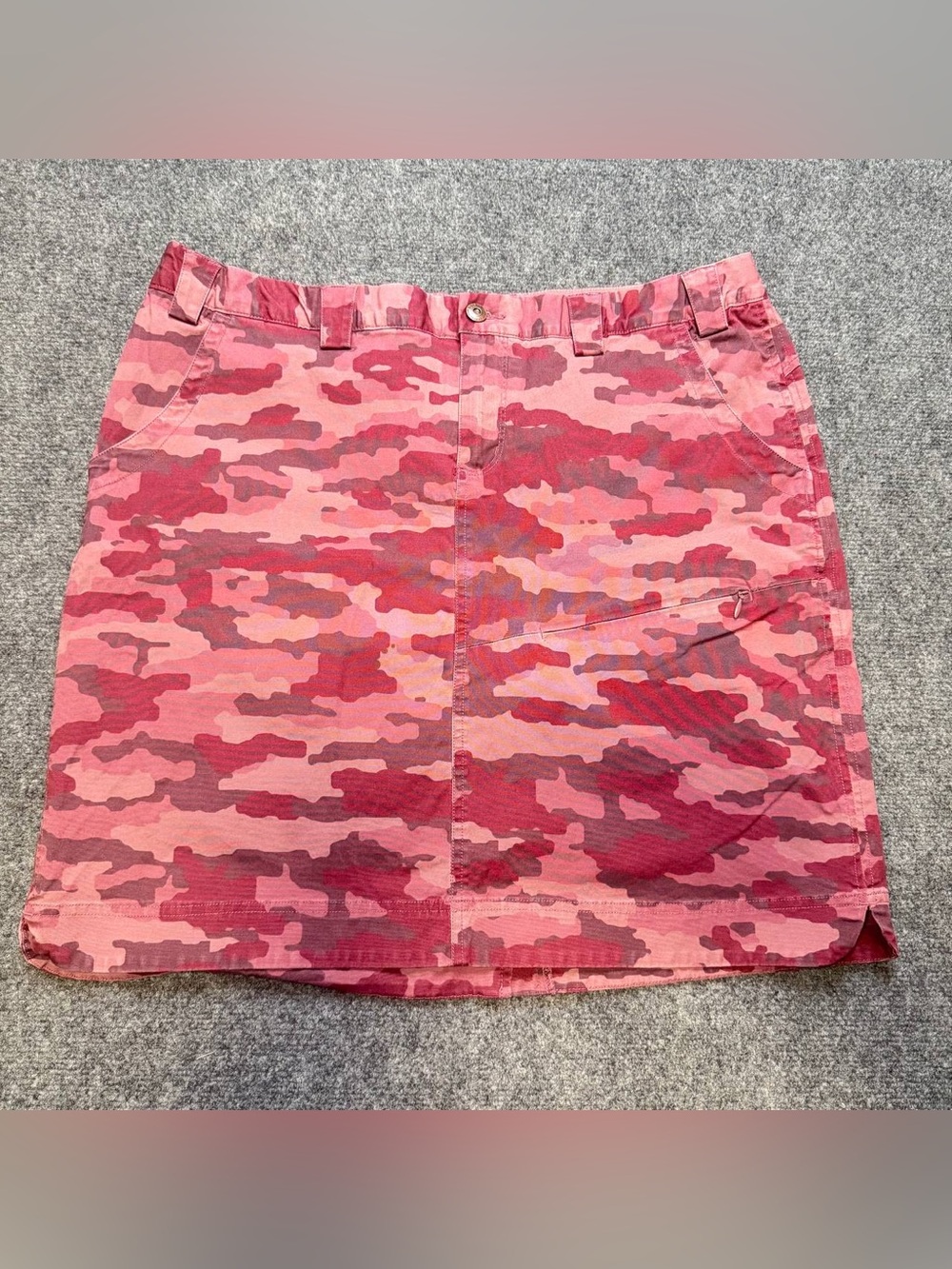 Duluth Trading Co Pink Camo Utility Mini Skirt